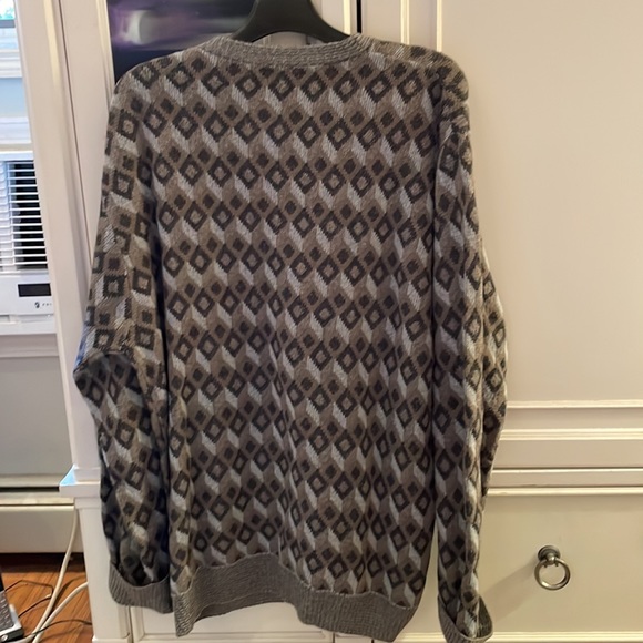 Men’s Crew Neck Sweater Made in Italy Wool & Acrylic & Nylon Size XL - Picture 2 of 5